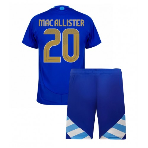 Argentina Alexis Mac Allister #20 Gostujuci Dres za djecu Copa America 2024 Kratak Rukav (+ Kratke hlače)